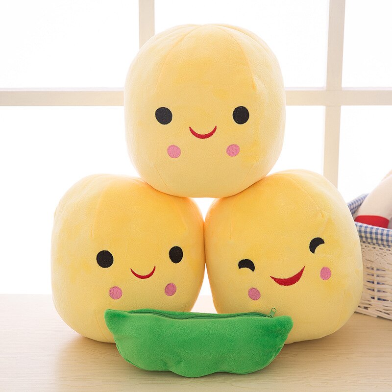 Pea Pod With Peas Plush