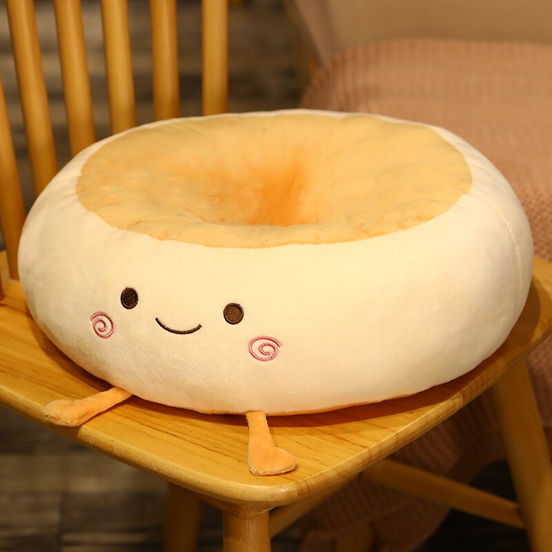 Expressive Bread Cushion Plush