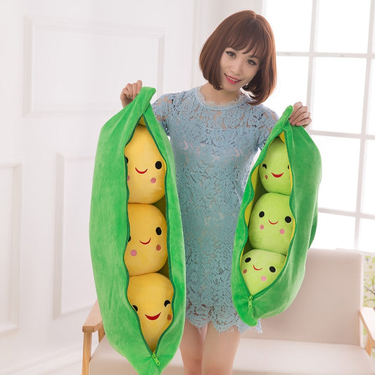 Pea Pod With Peas Plush