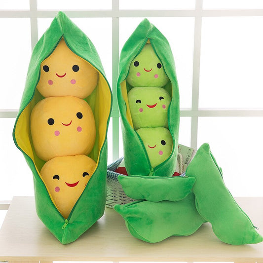 Pea Pod With Peas Plush