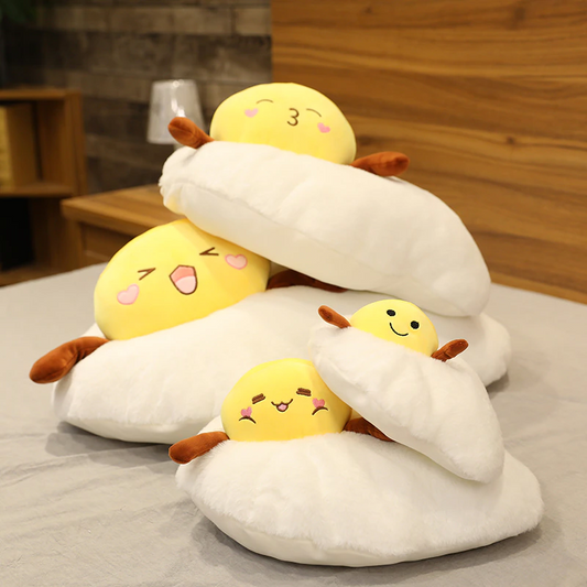 Expressive Egg Yolk Plush