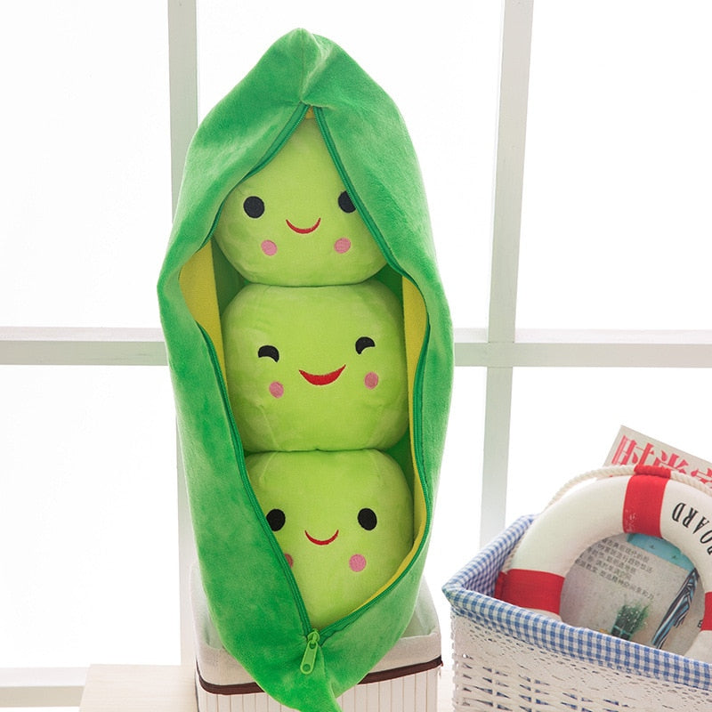 Pea Pod With Peas Plush