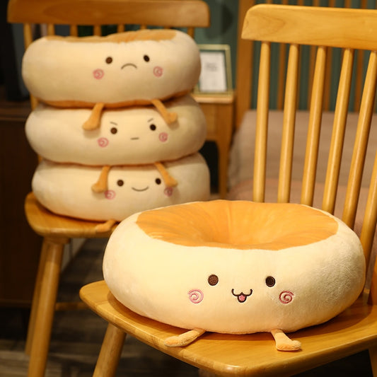 Expressive Bread Cushion Plush